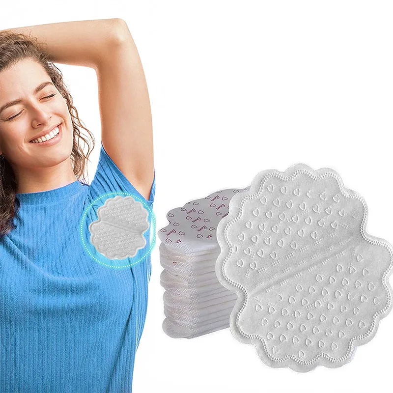 

Disposable Cotton Under Arm Absorbent Pads Large Size Anti Armpit Underarm Sweat Pads, White / skin color