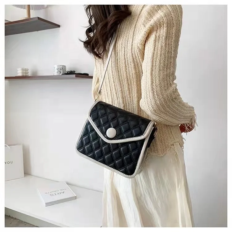 

Women's bag PU leather Plaid bag women's handbag women's classic bag