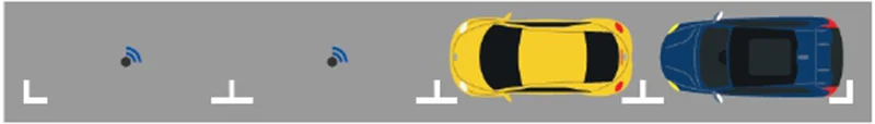 vehicle guidance system wireless frame car parking garage occupancy space sensor hood smart magnetic tape lot iot sensors - ANKUX.COM
