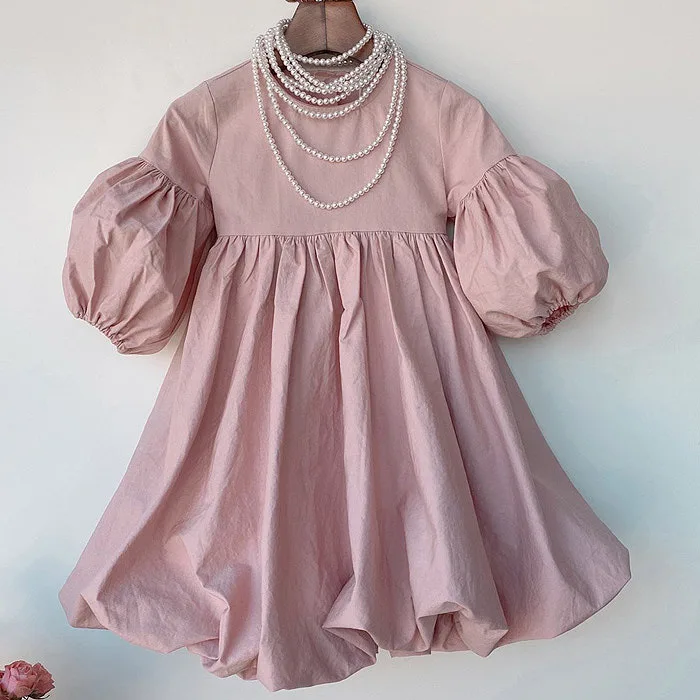 Autumn Girls Puff Sleeve Gown Kids Fashion Tutu Girls Princess Dress - Buy Girls Princess Dress 