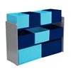 Children kids toy storage organizer with fabric box bin