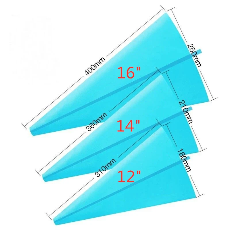 

Reusable 12inch 14inch 16inch 18inch TPU custom printed pastry icing cream piping bags