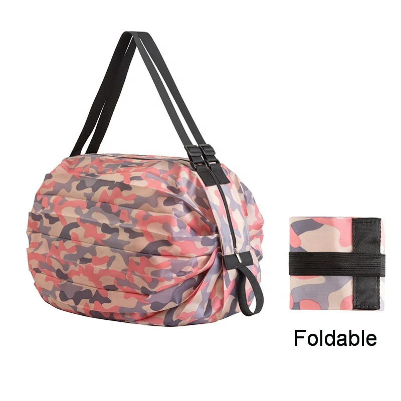 

Foldable shopping bag convenient travel bag thickened nylon handbag large capacity, Customizable