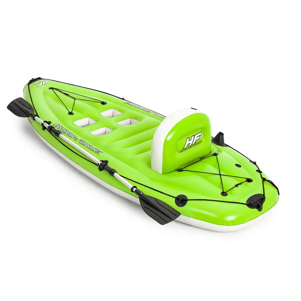 

Bestway 65097 Koracle Inflatable Fishing Kayak Set rowing boats inflatable 2.70m X 1.00m, As picture