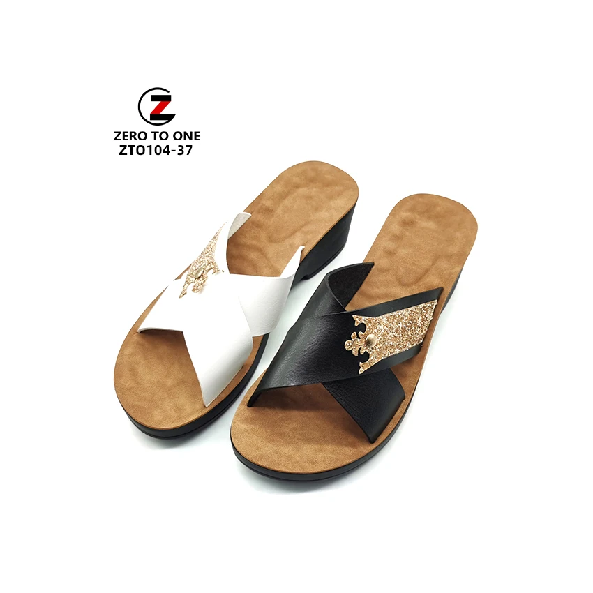

New arrivals 2021 Recyclable Microfiber white shoes for women women's pvc slipper flat fur sandal womens, Customized color