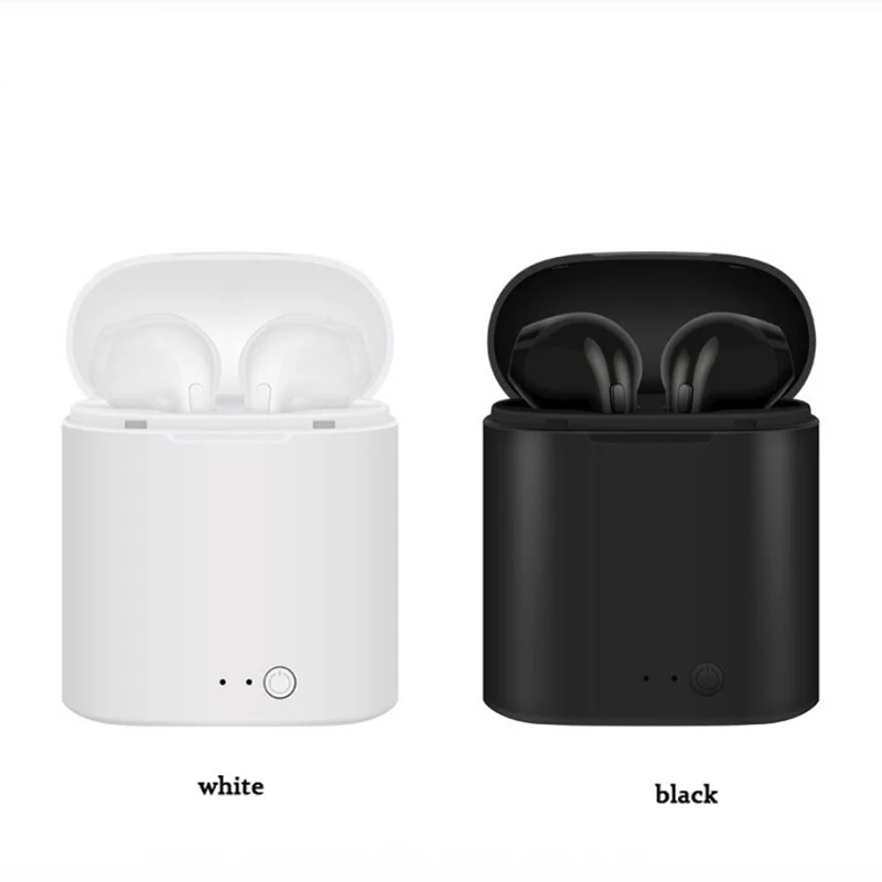 

i7s Tws Wireless Headphones Earphones level u Earbuds Handsfree in ear Sports Headset with Charging Box Mic For iPhone Xiaomi, Black ,white ,pink, golden, red