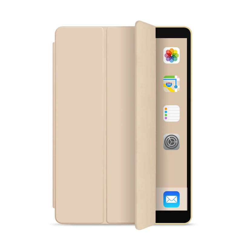 

Soft TPU Back Cover For iPad Air 1&2 9.7 inch Trifold Smart Tablet Case