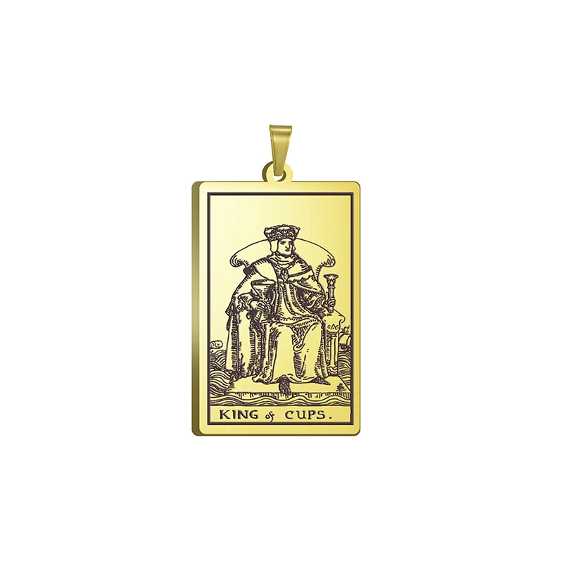 

Vintage Amulet Pendants for Necklace The Suit of Cups Tarot Cards Men Women Pendant Accessories Stainless Steel Jewelry