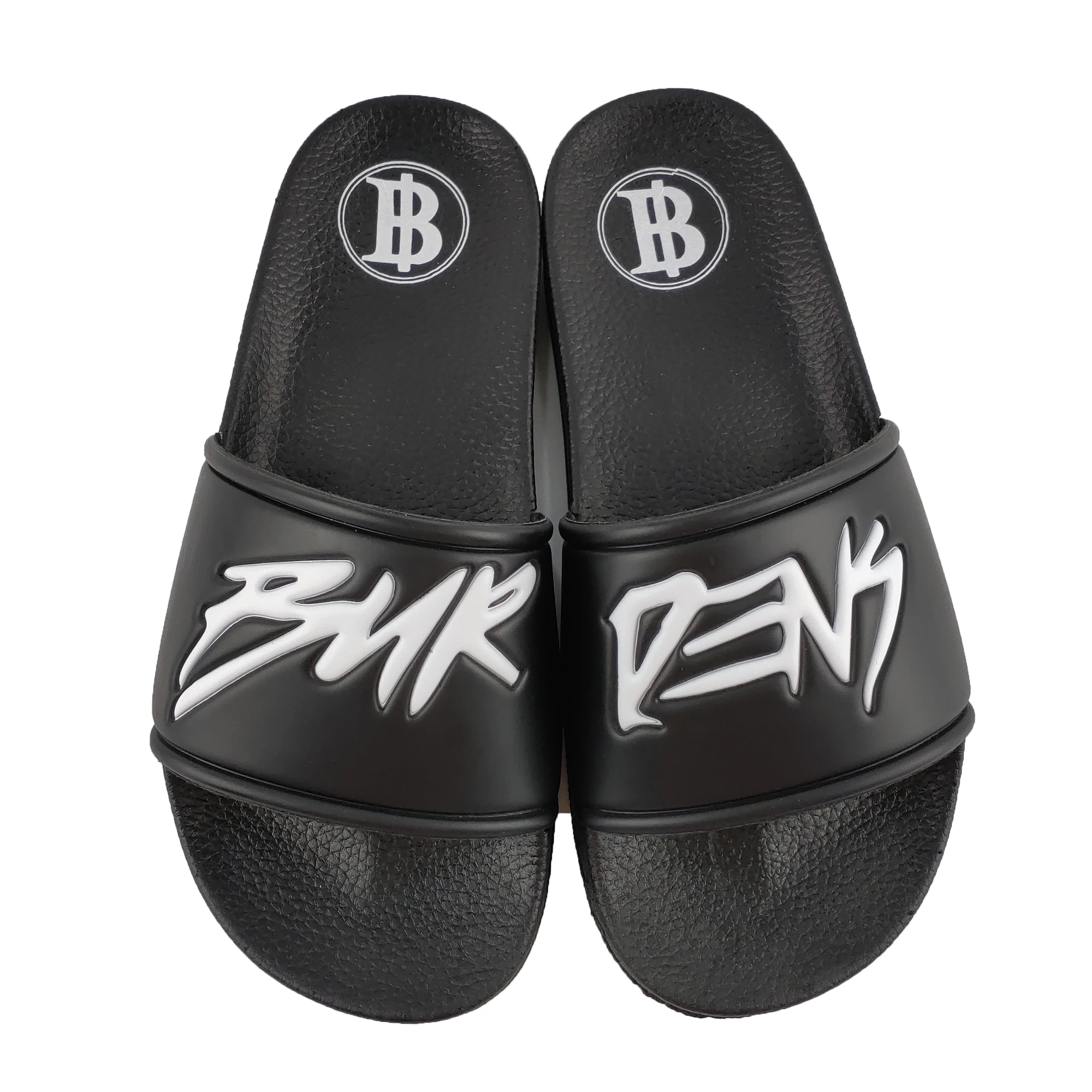 

Greatshoe black flat breathable alphabet sandals summer outdoor men's slippers, Requirement
