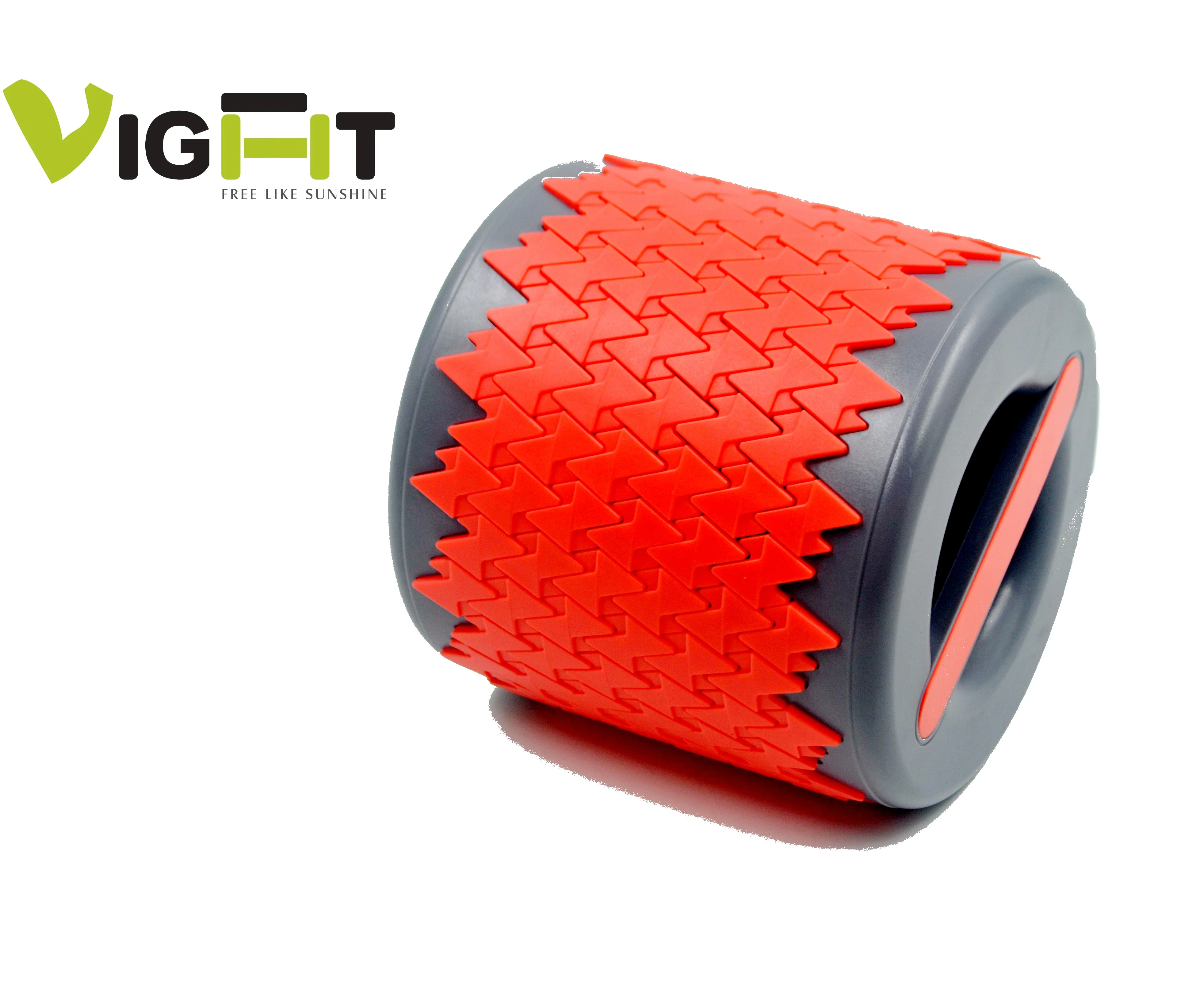 

Custom color logo plastic retractable mini foldable yoga foam massage roller, Customized color