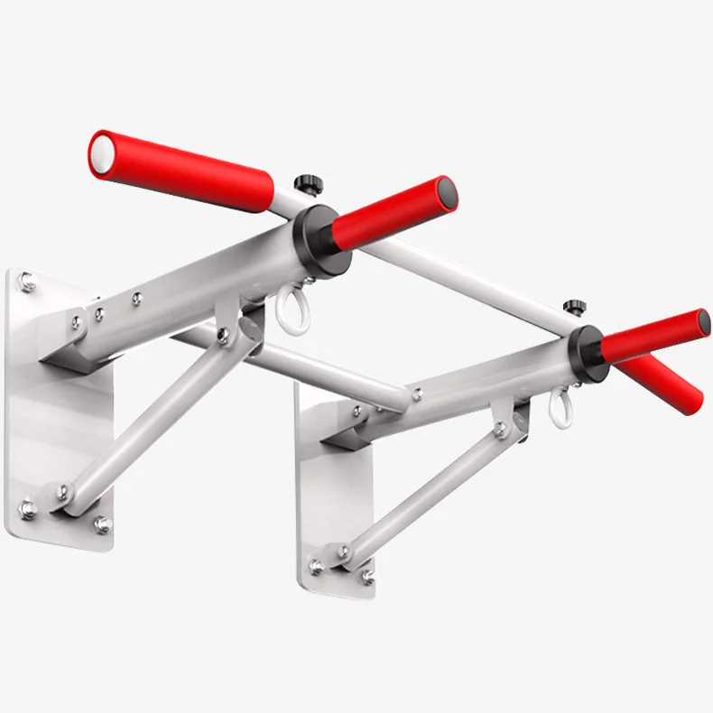 

Home gym fitness exercise equipment chin up bar wall mounted pull up bar Horizontal pull up bar, White