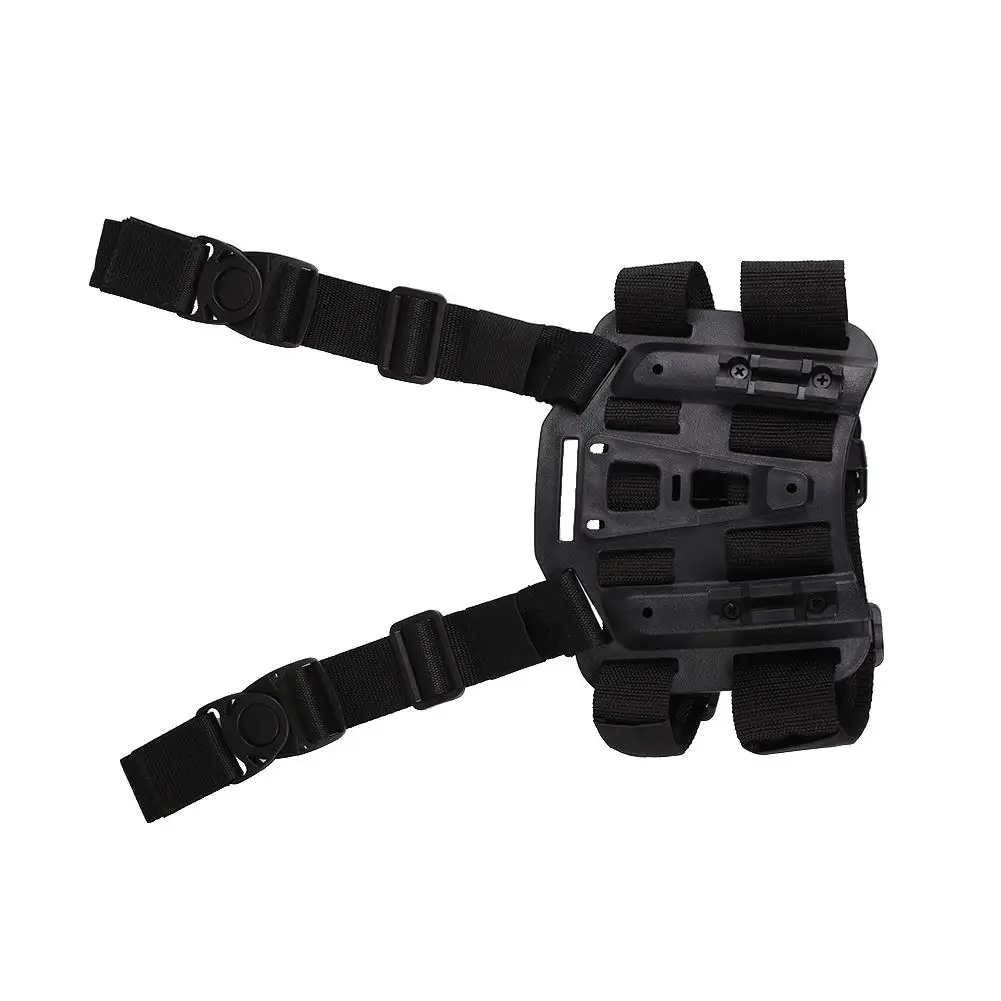 

Tactical Drop Leg Thigh Rig Holster Platform Panel Plate for CQC Holsters, Black