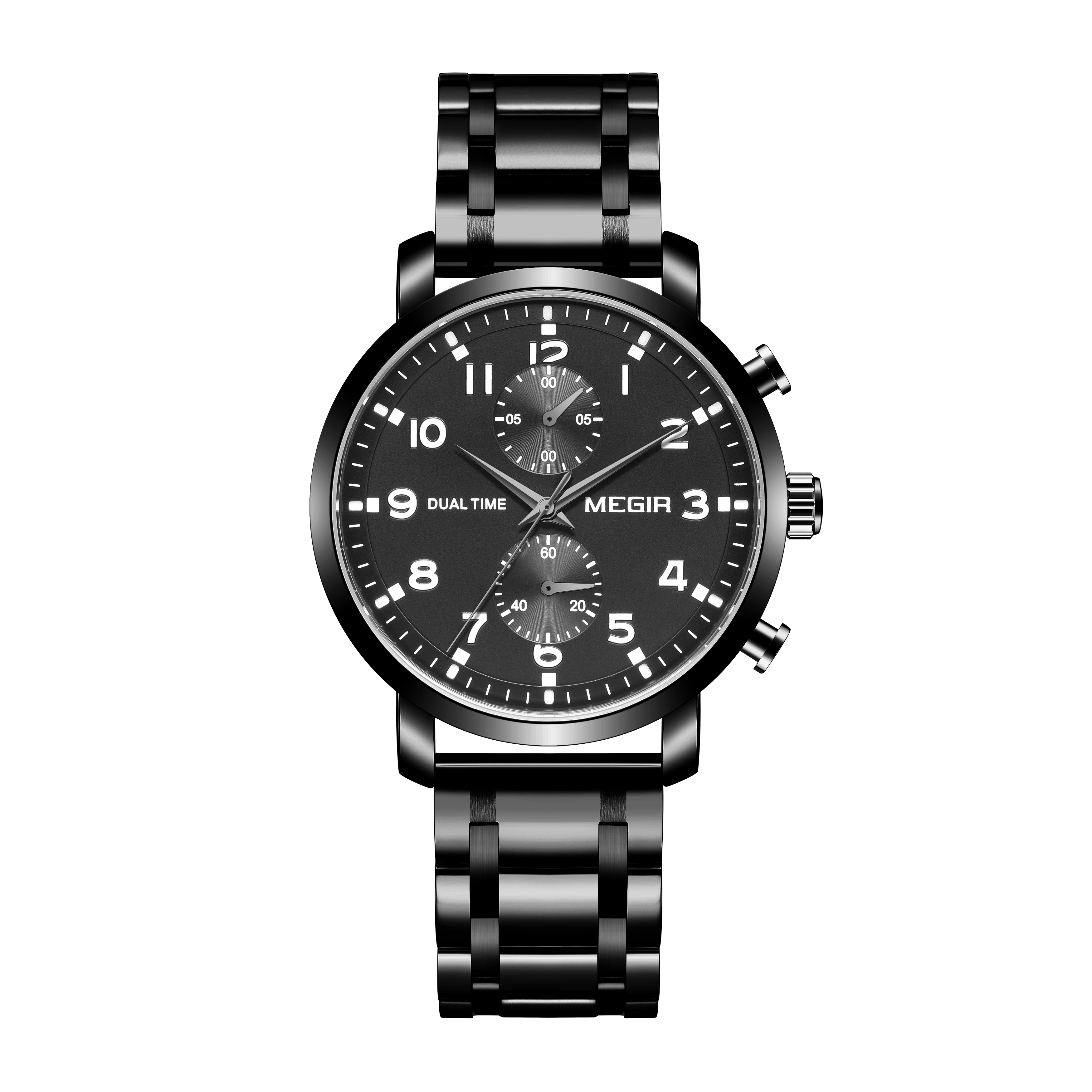 

Megir 2160 watch newest Boy Analog Quartz Watch black Waterproof Online Shopping Mens Office Wrist Watches