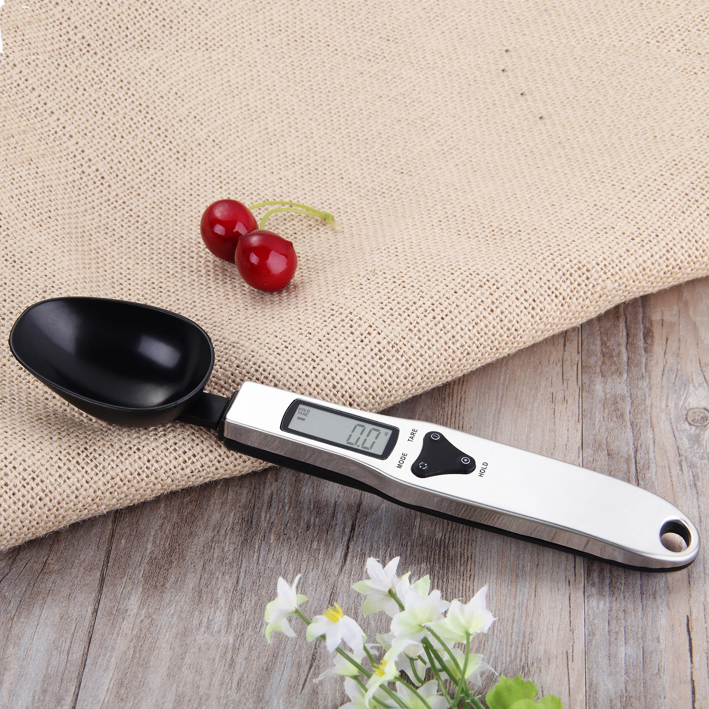 

500g x 0.1g stainless steel electronic gram baking food measuring digital kitchen spoon scales, As shown in the picture or customized