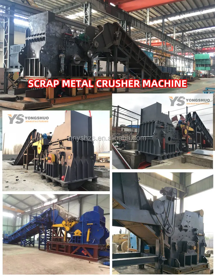 Electric Scrap Car Engines For Sale In Gongyi Scrap Metal Crusher For