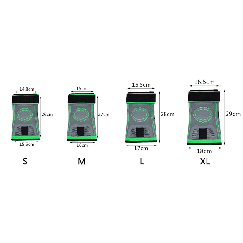 

Sports Knee Pads Knee Protector Pressurized Elastic Kneepad Support Fitness Gear, Picture