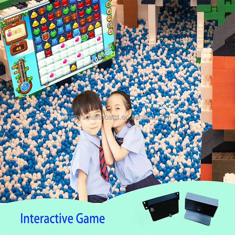 

22 games Smart kids game interactive floor/wall projection system device interactive whiteboard device multi points large screen, Black and white etc