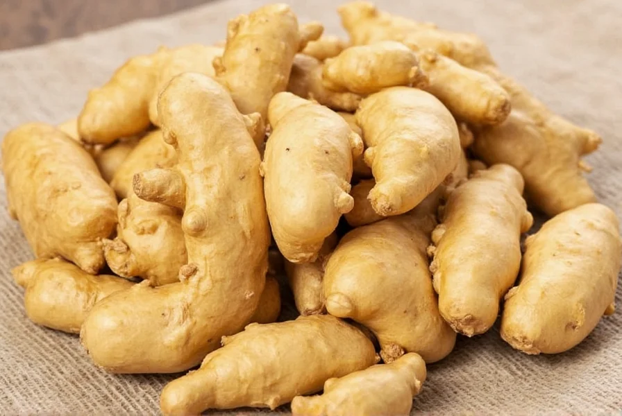 Various culinary uses of dried ginger including in spice blends, baked goods, and tea preparations