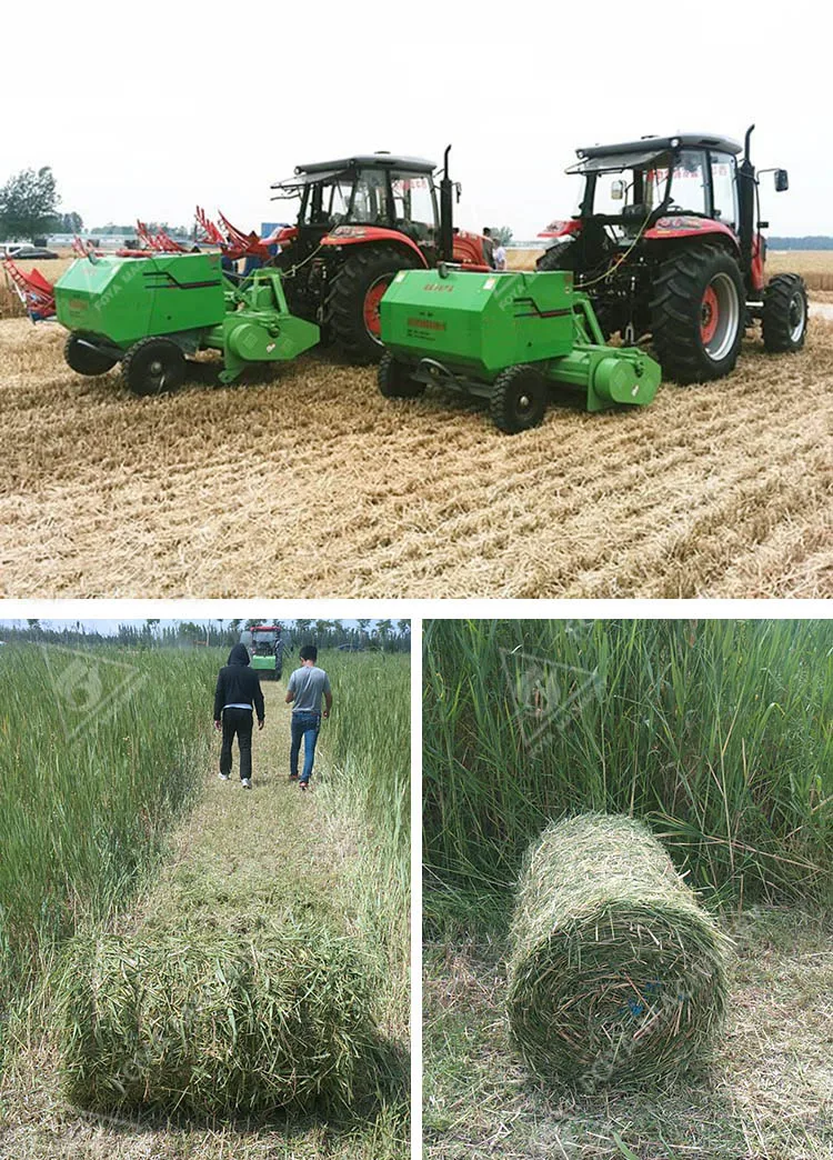 Mini silage packing baler round straw collector crusher straw balers