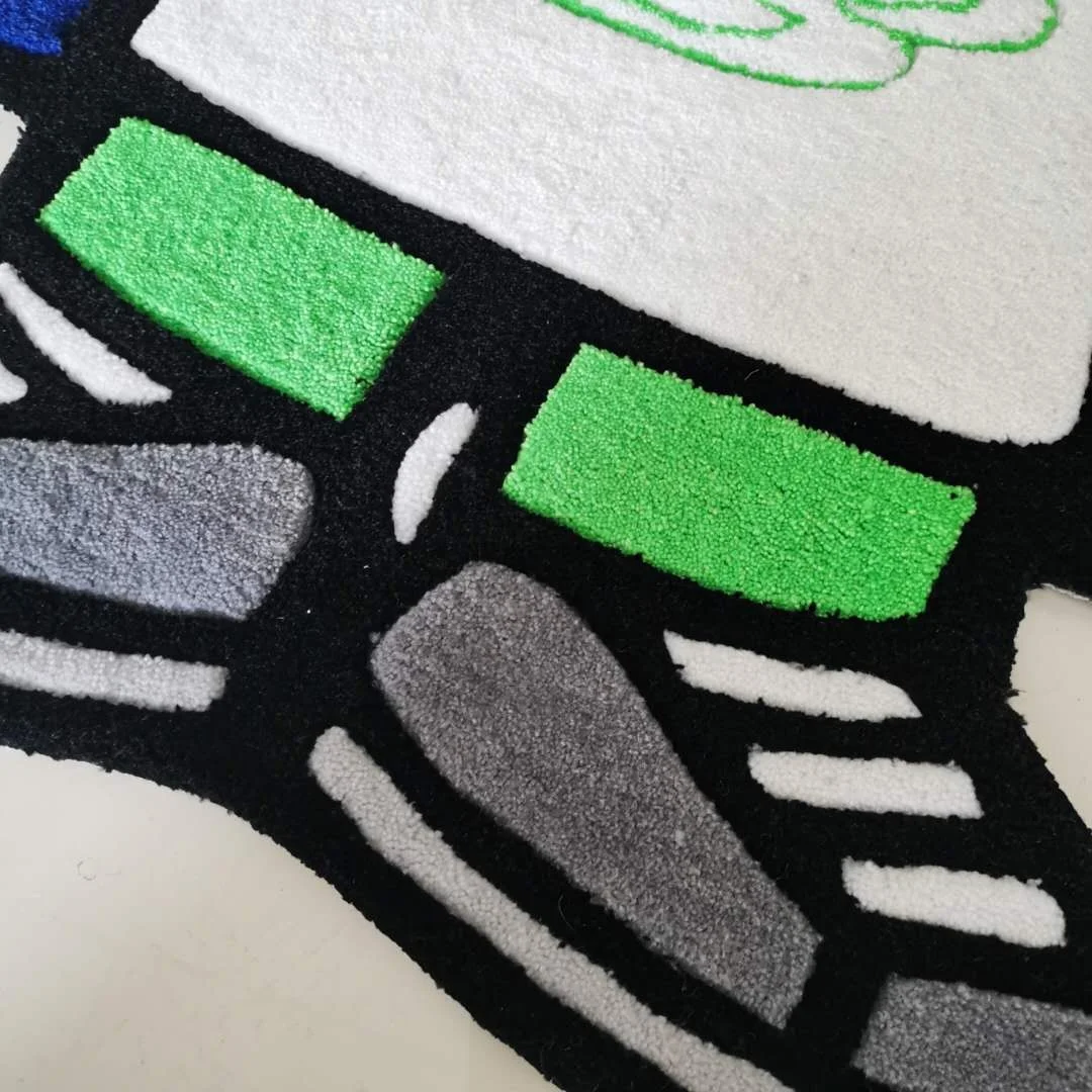 Custom Shape Logo Rug 3d Customized Logo Carpet Rug Custom Hand Tufted