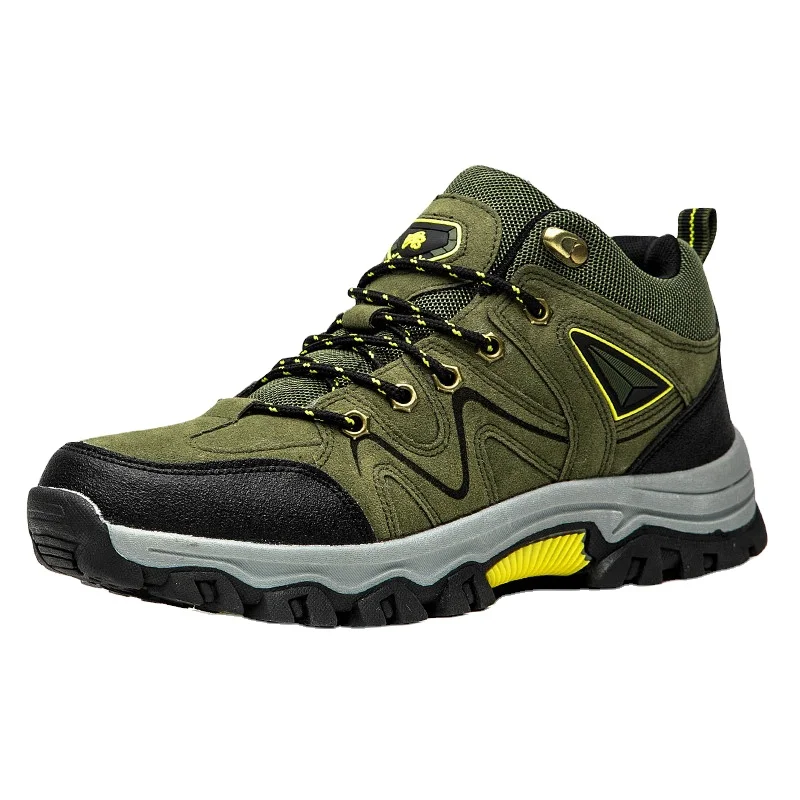 

New winter hot-selling outdoor plus velvet leisure large size hiking shoes, Brown, army green,grey