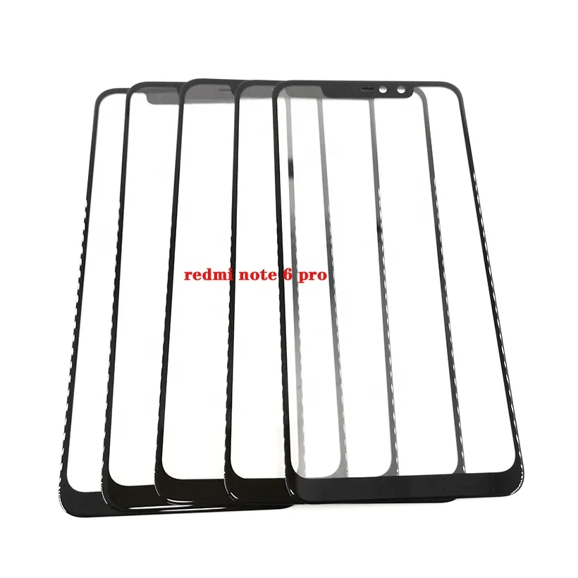 

Front Screen Outer Touch Glass Cover Panel Lens for Xiaomi Redmi Note 6 Pro Replacement LCD Display Touch Screen, All colors