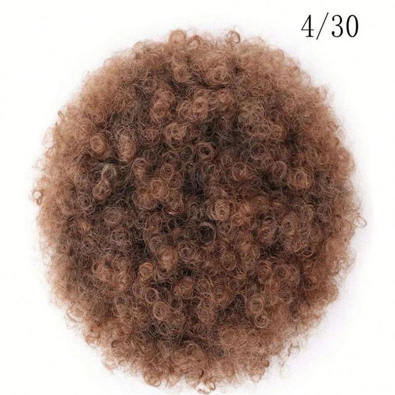 

high quality sexy women Wig Natural fluffy curly caterpillar bun explosive ponytail hair pack