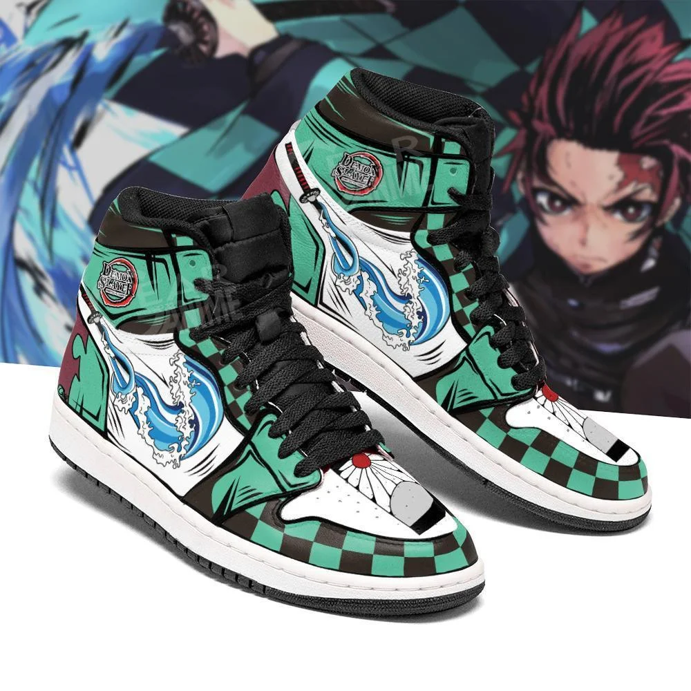 

Ziitop Custom High Top Basketball Shoes Anime Painting AJ1 DIY Animation Style Sports Shoes Men's Casual Sneakers, Black,white