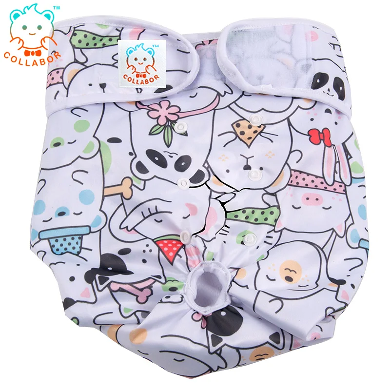 

COLLABOR English Bulldog Dog Diaper Inserts Fashion Harness Male Pet Dog Diaper Bags For Dogs, Solid, print, digital print