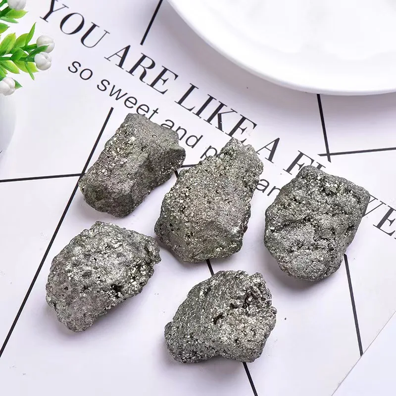

Wholesale Natural Pyrite rough stone Pyrite rough natural reiki healing crystal Un polished raw gemstones crystal for fengshui