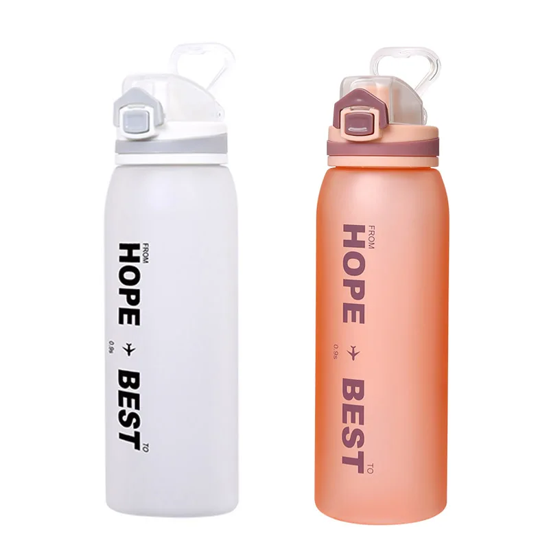 

2021 new amazon 900ml BPA Free Portable Plastic Water Bottles Tritan material cup custom logo color, Customized color