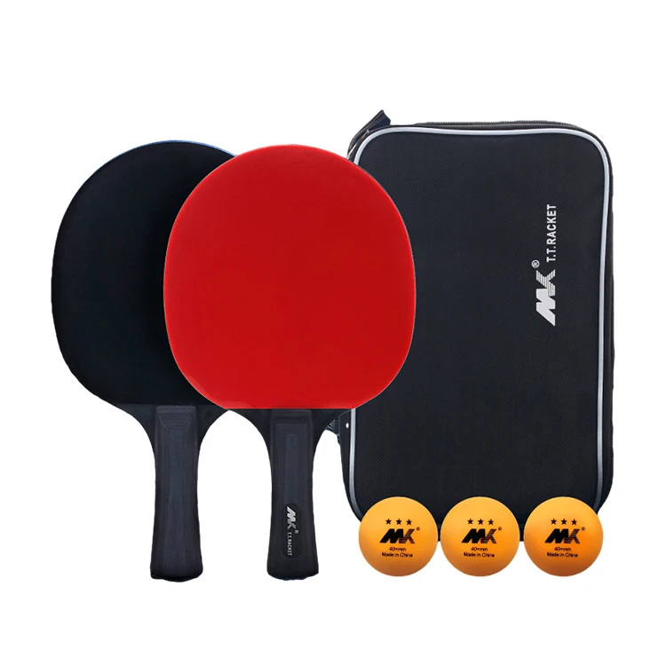 

3 star table tennis racket, two shots and three balls set