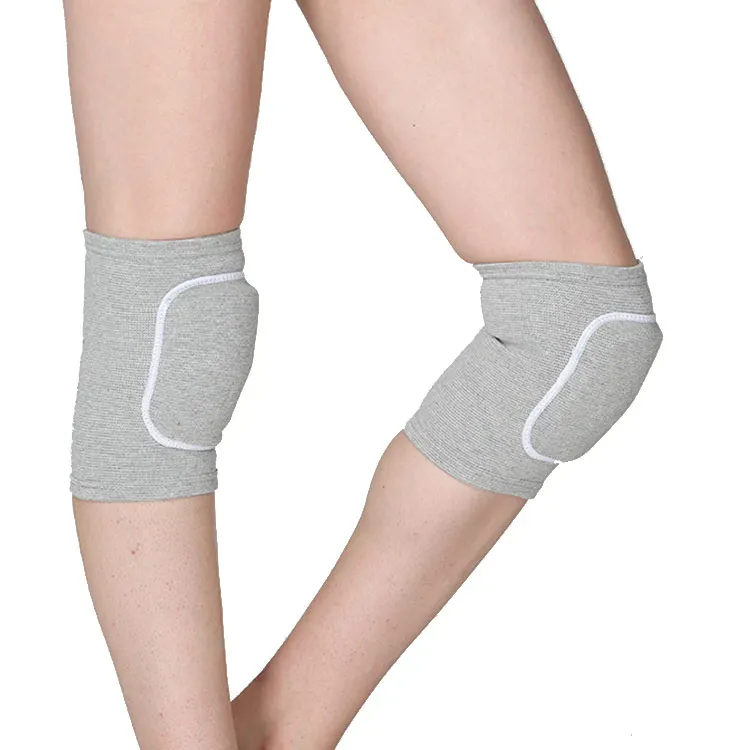 

Flexible Soft Knee Pads Elastic Knee Support for Dancers Biking Football, Gray black pink