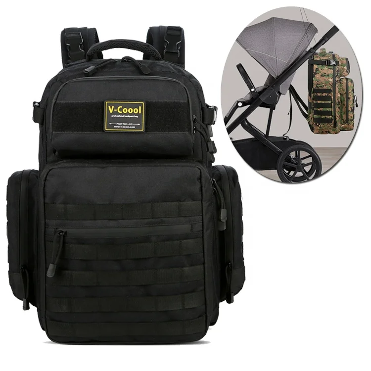 

V-coool Baby Diaper Bag Backpack Stroller Strap Insulated Pocket Changing Pad Daddy Travel Diaper Bag Backpack