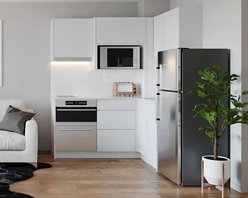 Venta al por mayor cocina alacenas blancas-Compre online los mejores