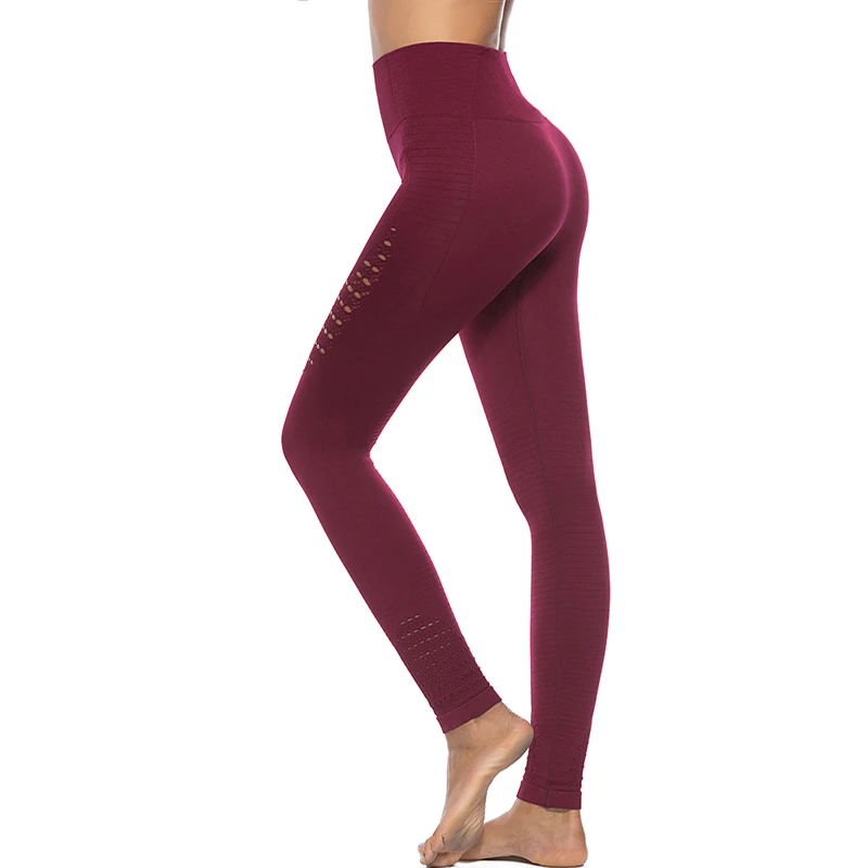 

2020 knitted seamless leggings outdoor sportswear high waist butt lift women yoga pants