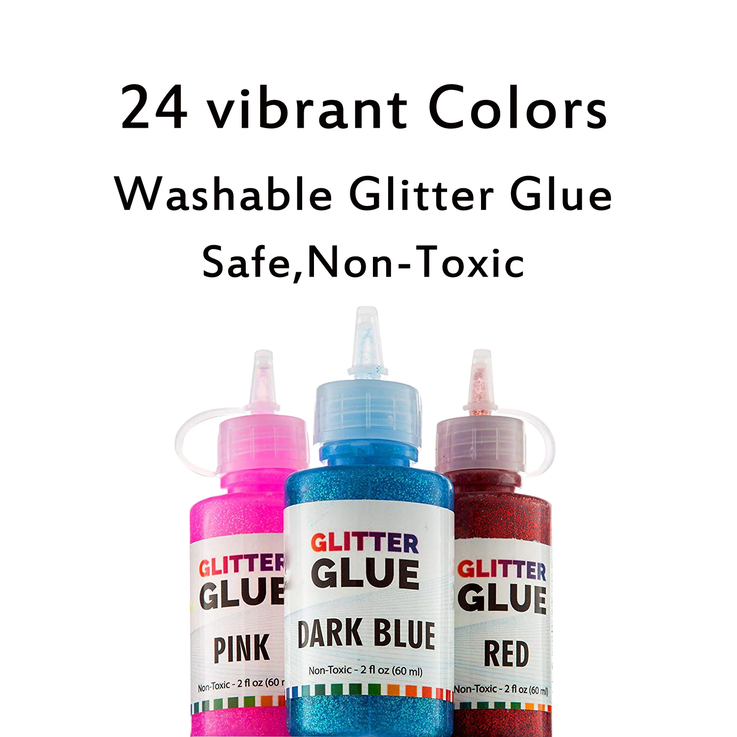 Assorted Colors Washable Liquid Glitter Glue For Kids Diy Slime And