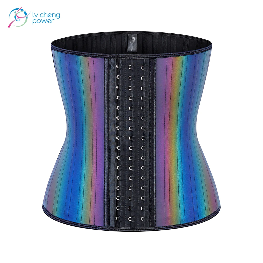 

25 Steel Bone Waist Trainer Laser Surface Plus Size Shapers Laser Waist Cinchers Customize Logo XXS S 4XL 5XL 6XL