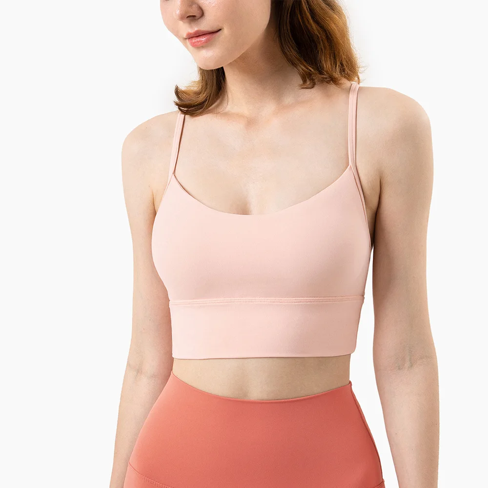 

custom LOGO OEM fitness & yoga wear running exercise push up sexy beauty back workout fitness wear small sling sports bra yoga, As shown