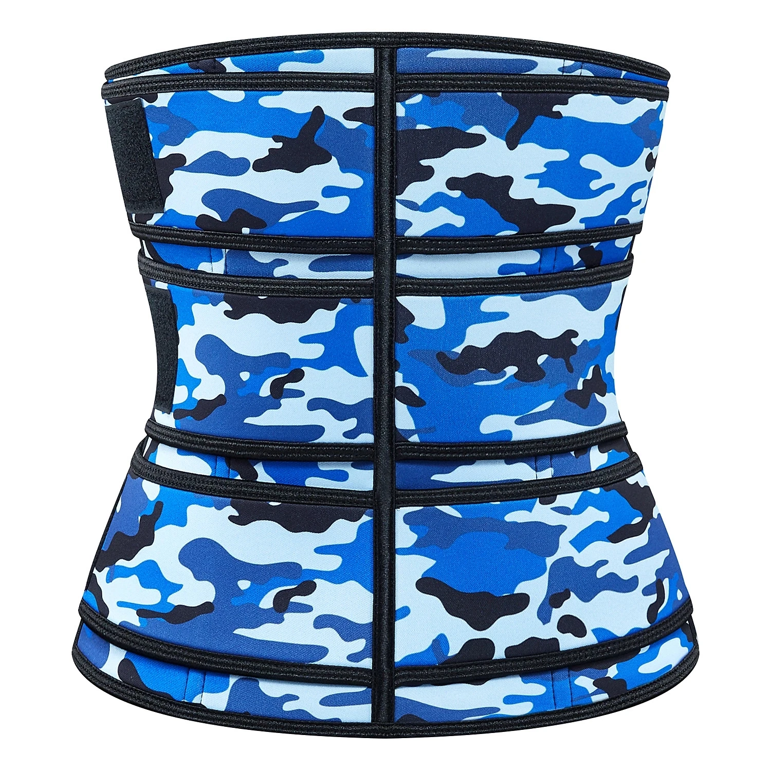 

Private Label Camouflage Women Workout Tummy Control Shaper Breathable 3 Belts Neoprene Waist Cincher Trainer, Pink,blue