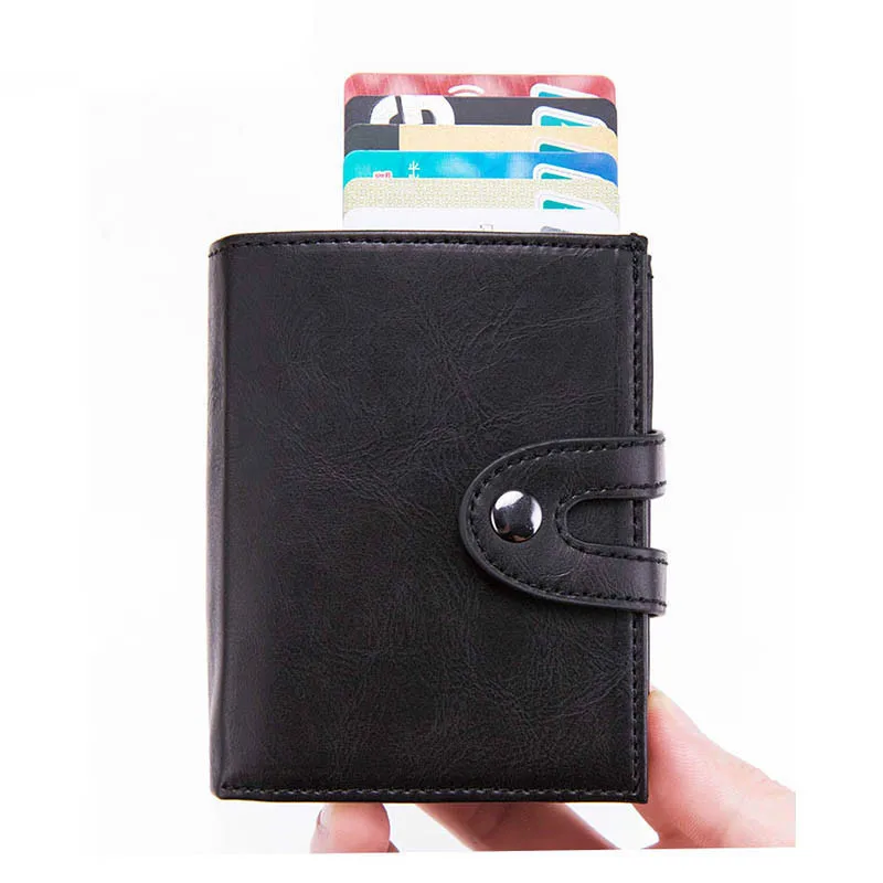 

Smart Wallet Credit Card Holder Men Women Multifunctional Metal RFID Aluminium Box Blocking Travel Card Wallet
