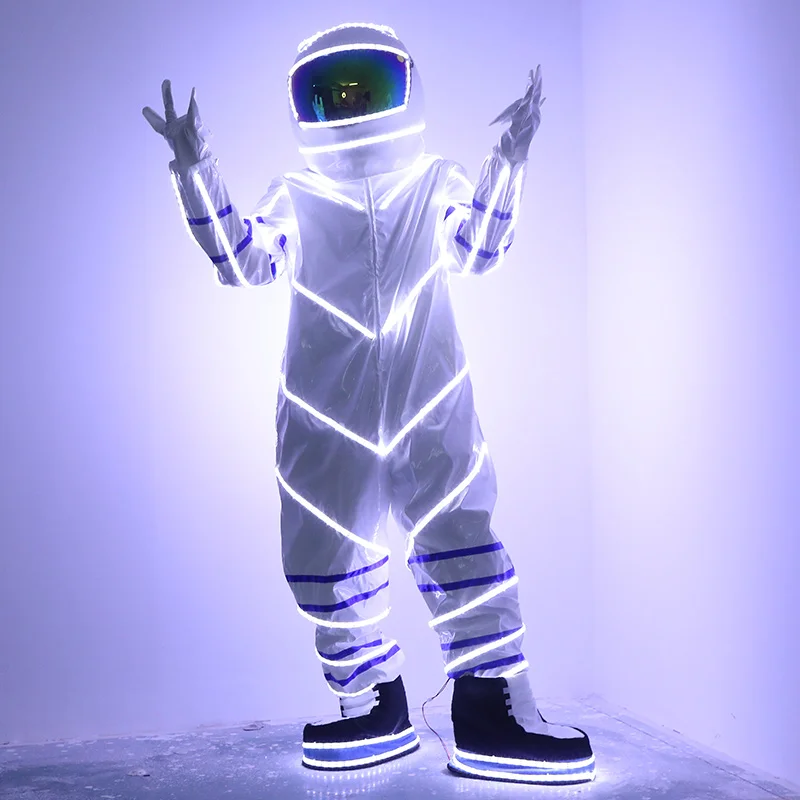 

Bar Performance clothing Creative spacesuit Atmosphere props Party Nightclub KTV led stage Luminous clothes