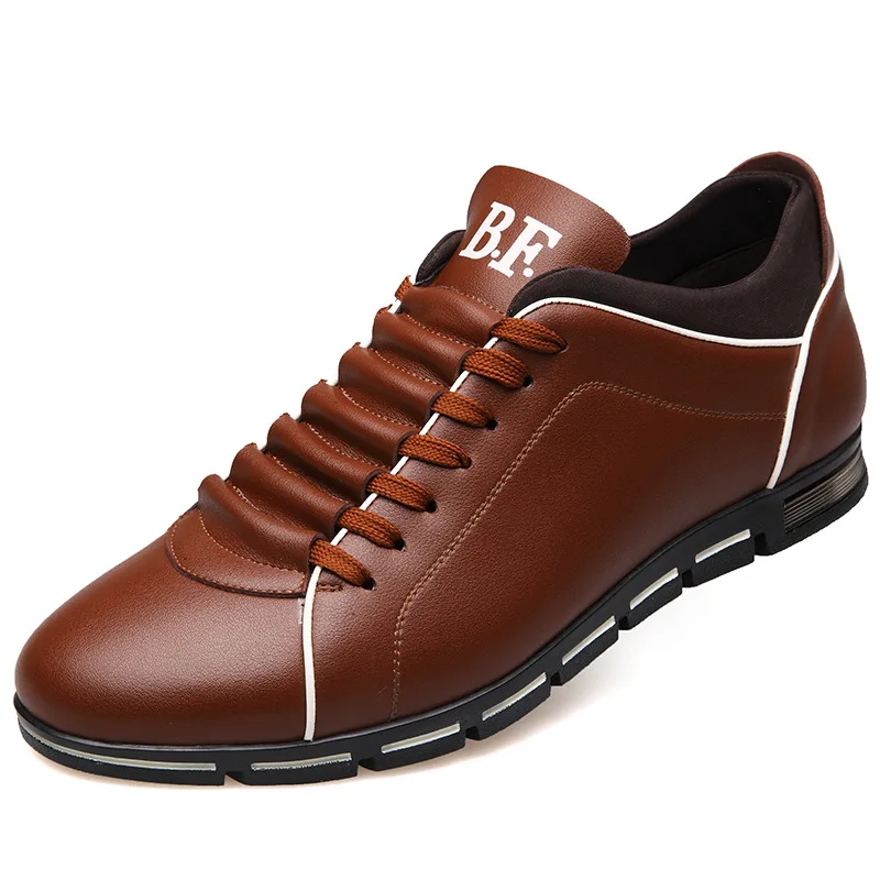 

Custom Large Size Mesh Lining Breathable Microfiber Surface Fashion Leather Casual Shoes