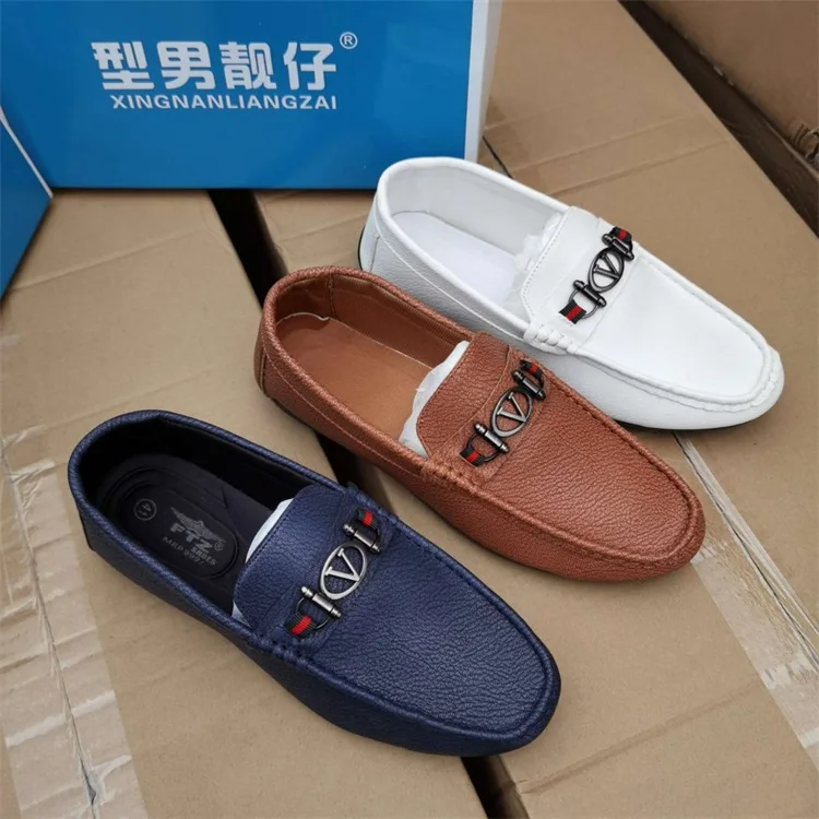

MD8161 men's casual shoes New Design Men Loafers Casual driving Leather Shoes