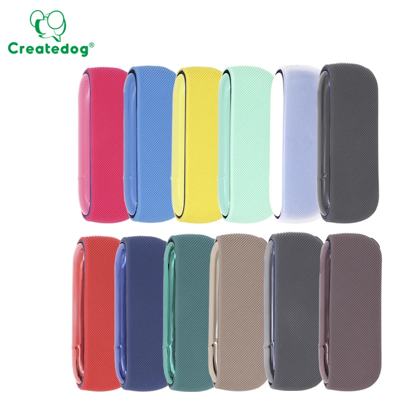 

12 colors silicone protective case for IQO colorful soft case with door cover for use with IQOS 3.0 and DUO, Black,brown,yellow,blue...
