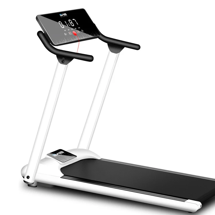 

New Arrival Foldable Thread Mill Exercise Fitness Machine Running Electric Walking Professional Treadmills Cardio, White