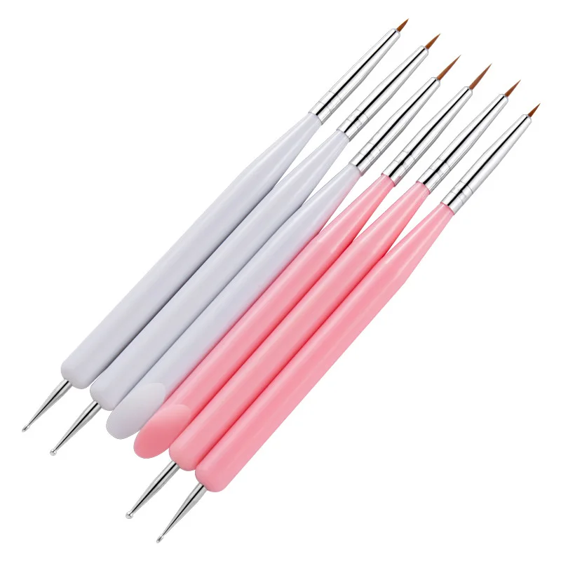 

Fisman nail art tool painting flower painting drawing brush set French blooming workers painting row nail brush