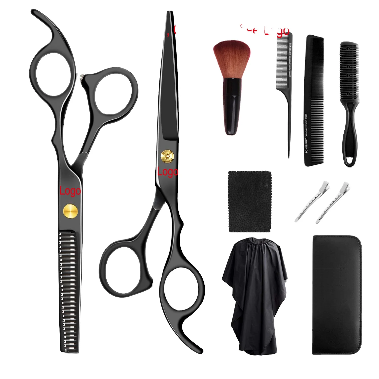 

CB009 Private Logo Professional Hairdresser Scissors Set Hair Scissors Hairdressing Thinning Scissors Hair Comb For Salon Access