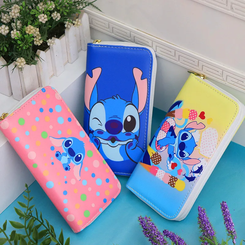 

Wholesale Cute Fashion Stitch Purse Cartoon Alien Men And Women Clutch Wallet