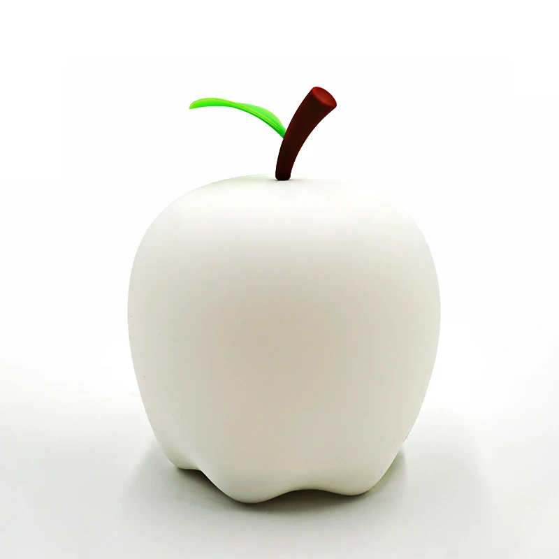 
Night Light Lamp, Cute Fruit Shape Led Children Baby Nursery Light Silicone 7 Color Changed USB Rechargeable Wall Light 